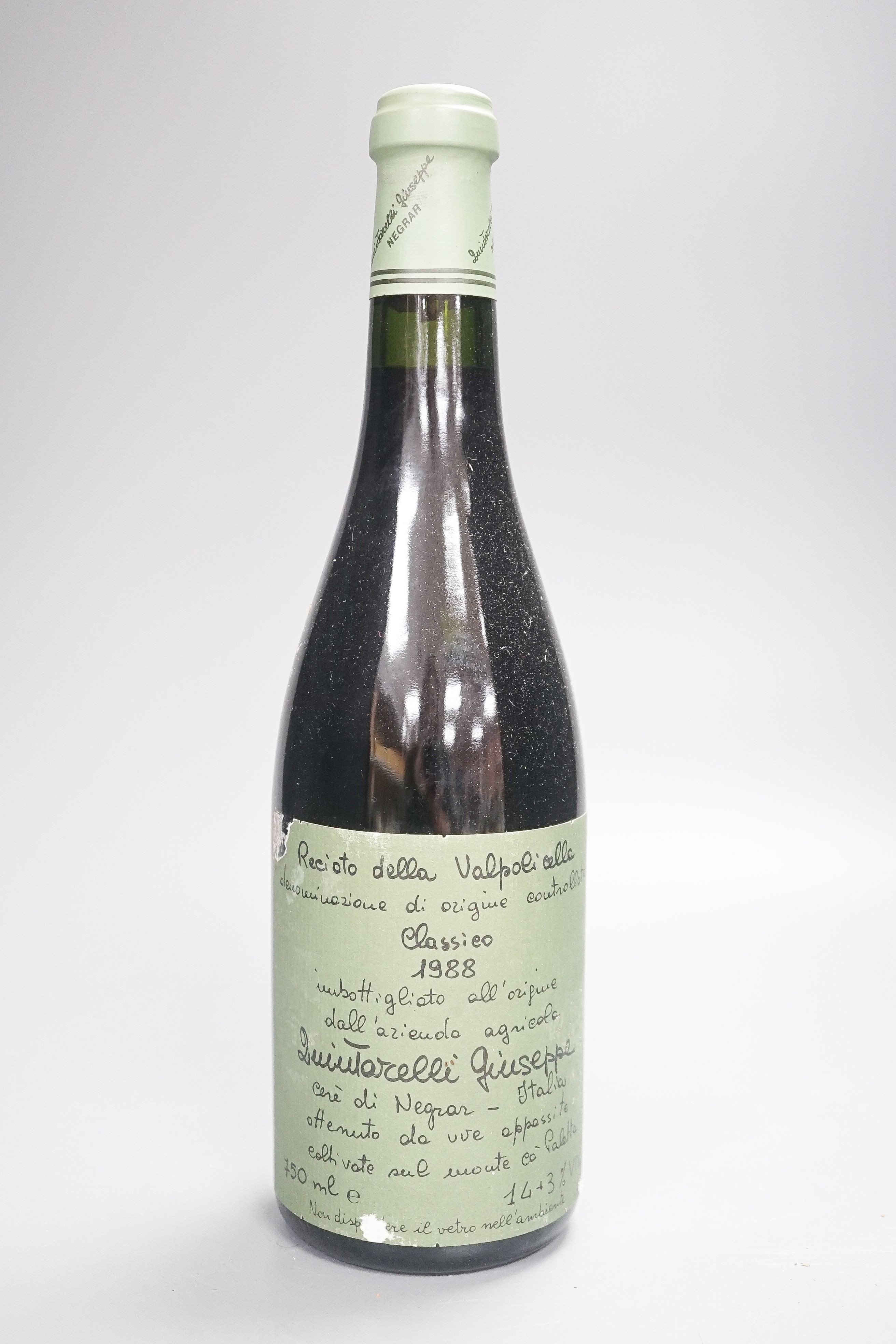 9 Bottles of 1988 Giuseppe Quintarelli Recioto della Valpolicella Classico